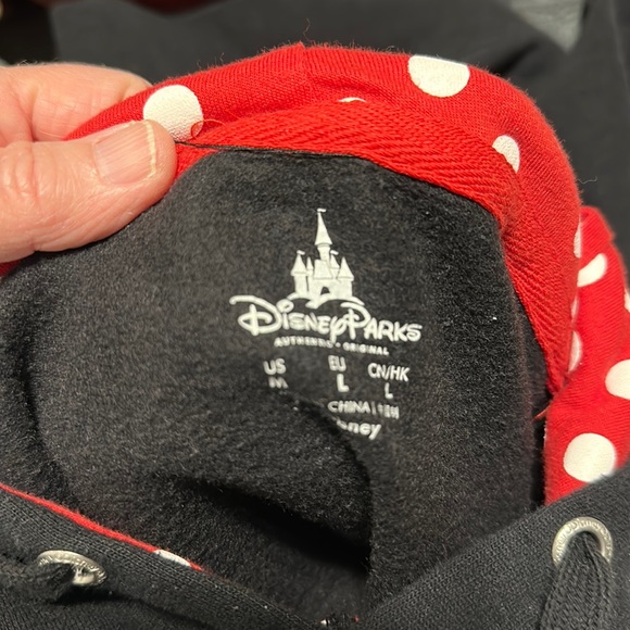 Disney Minnie Mouse Hoodie With Ears EUC SZ M - Picture 4 of 6